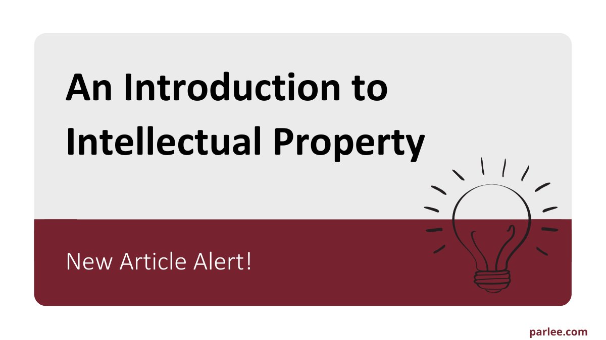 ParleeMcLawsLLP's tweet photo. Have you ever wondered what Intellectual Property is? Andrew Lau gives us an introduction to IP in his new article.

https://t.co/qMxdwCSBxh

Let us know what you think!

#iplawyers #patents #trademarks #industrialdesigns #parlee https://t.co/0rBWL7DkbO