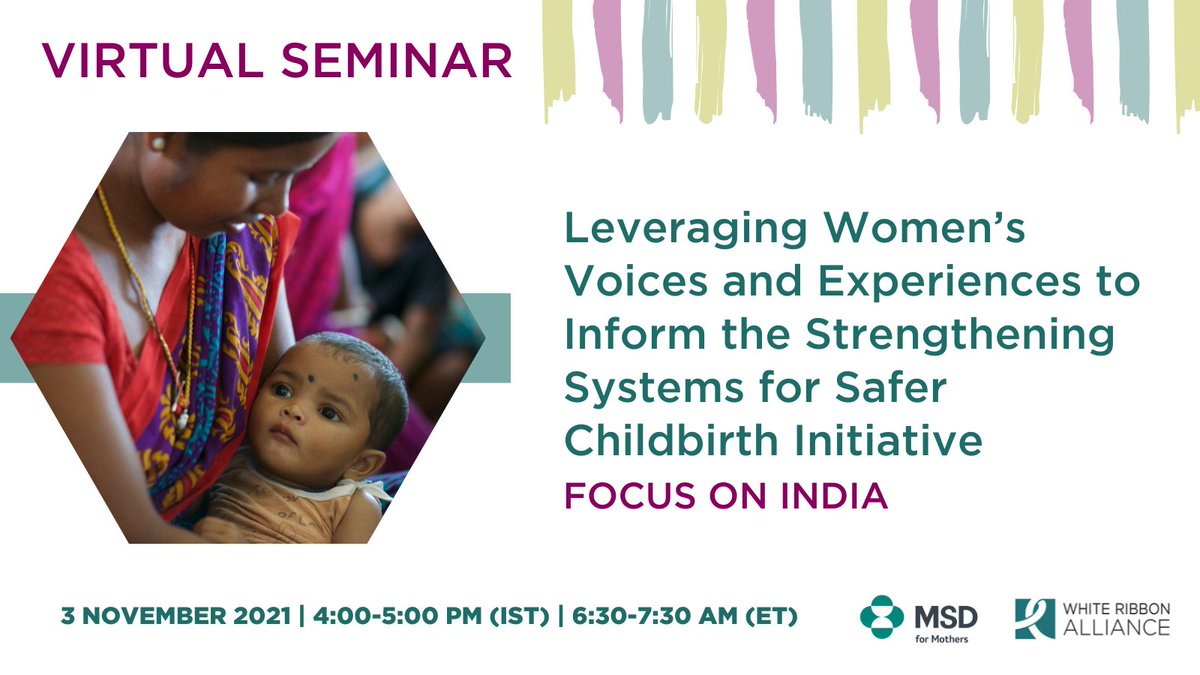 WorldWeWantproj's tweet photo. On Wednesday, 3 November (4pm IST / 6:30 am ET) – join @Wraglobal and @WRAIndia for an India-focused seminar in support of the Strengthening Systems for Safer Childbirth global initiative.

Register today! https://t.co/VkauCYHF5U https://t.co/CYnXhwQalC