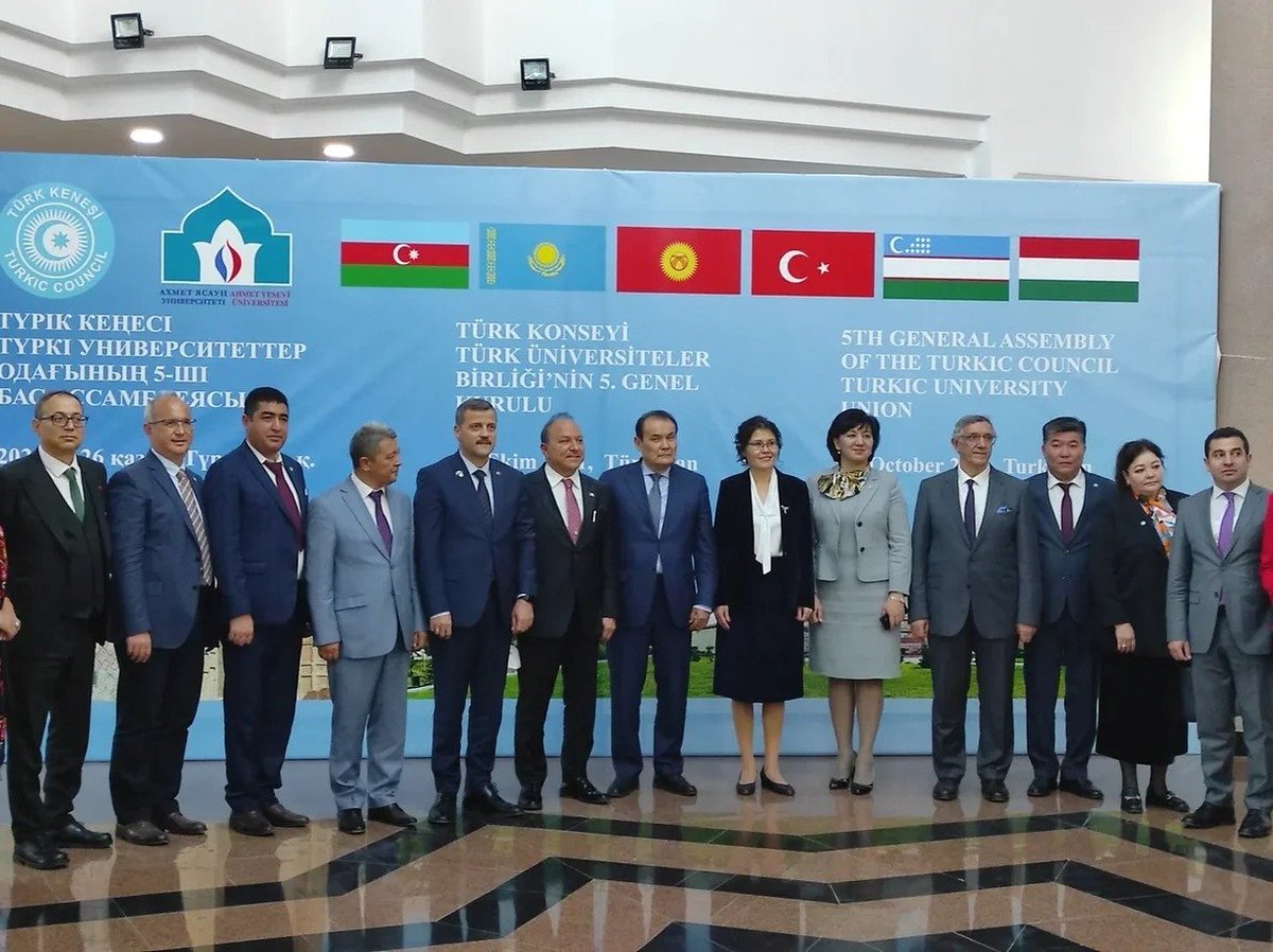 Türk Konseyi Türk Üniversiteler Birliği, <a href="/AhmetYeseviUni/">Ahmet Yesevi Üniversitesi</a>  dönem başkanlığında Türkistan yerleşkemizde yapılan 5.Genel Kurulunda Türkiye'den asli üyeliği seçilen <a href="/marmara1883/">Marmara Üniversitesi</a> , <a href="/AnkaraUni/">Ankara Üniversitesi</a>  ve <a href="/AlanyaAlku/">Alanya ALKÜ</a>  üniversitelerimizi tebrik ederim...