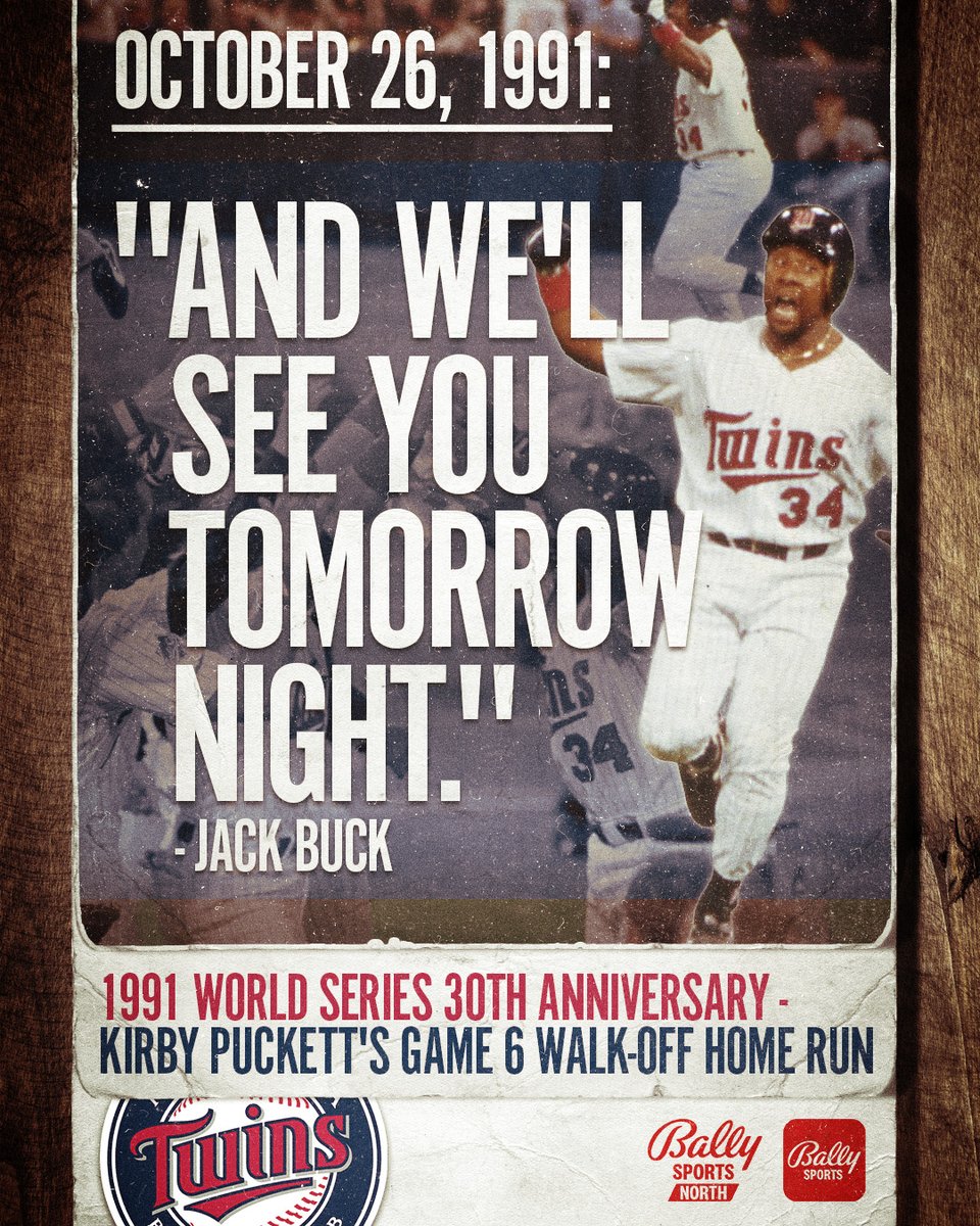 FanDuelSN_NOR's tweet photo. 30 years ago today.

@Twins | #MNTwins https://t.co/VDKreINnXw