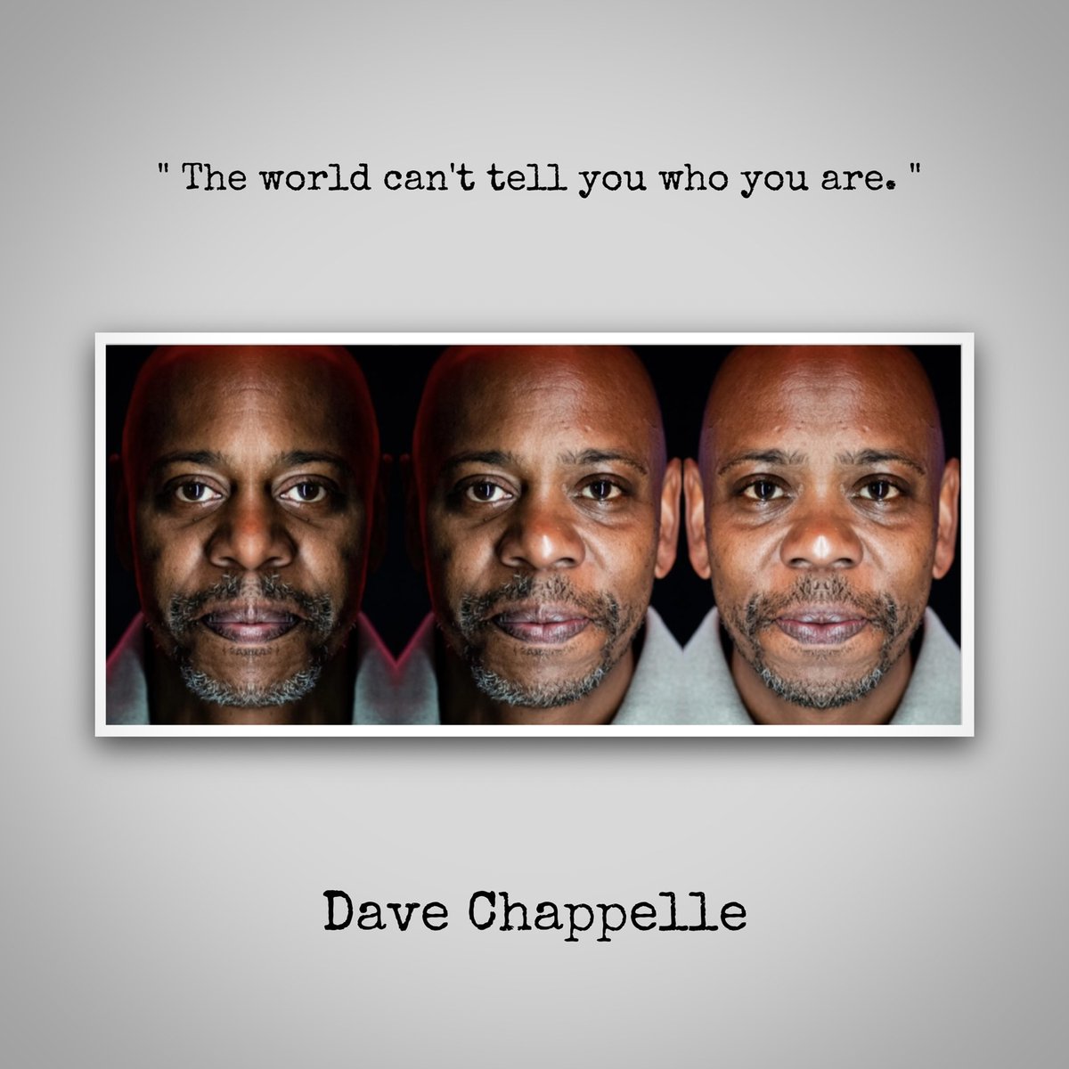 2yousTweets's tweet photo. Reflective Portrait of @DaveChappelle • #DaveChappelle #art #detournement #CultureJam https://t.co/AEc3hQrMar