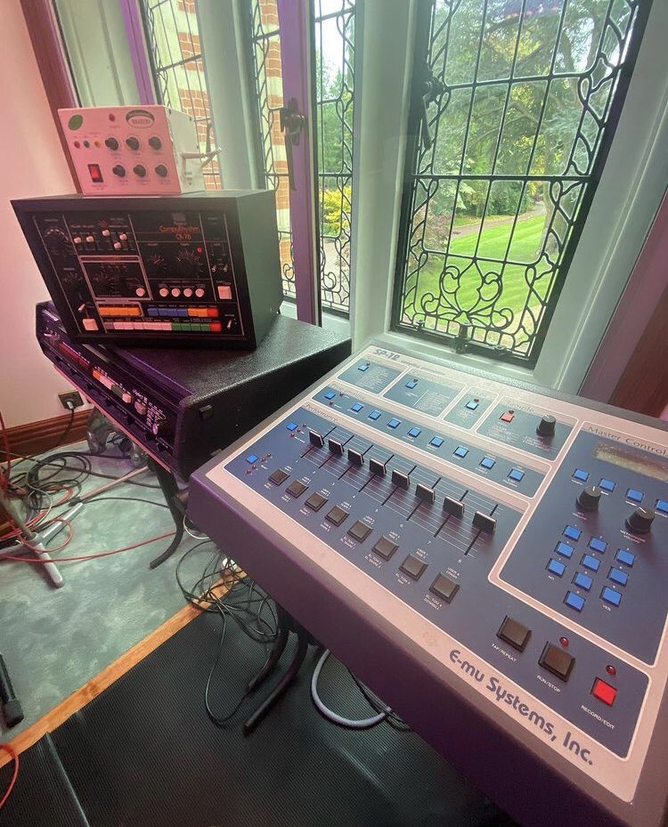 DhaniHarrison's tweet photo. Day 2 Drum Machine time with Luke Oldfield. Boom Splat! https://t.co/j6SgL0xMy2