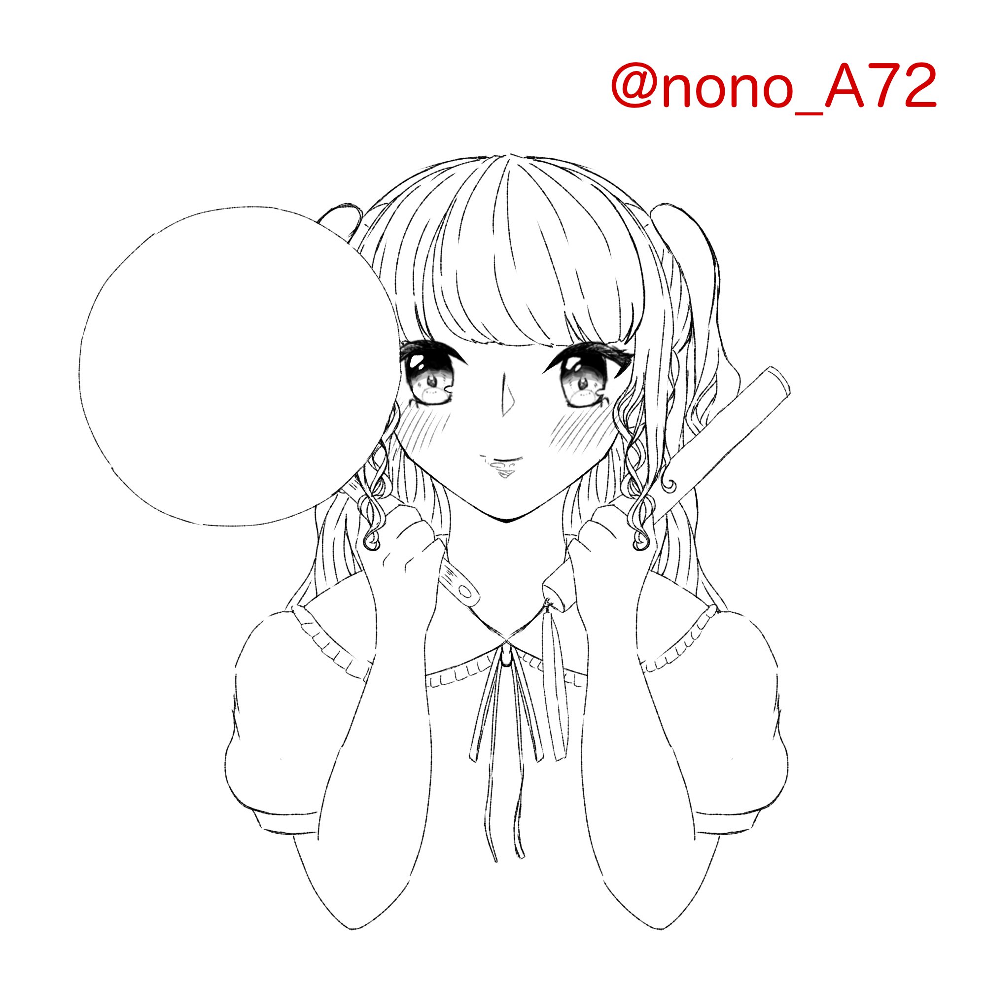 ののあ Sur Twitter 私の量産型イメージ 塗り絵とかして遊んでください 服とか表情とかいじっても これってしていいの みたいなのがあればリプください いいねしてから保存 Twitterとかに載せる場合は 素材借りました を記入してください フリー線画