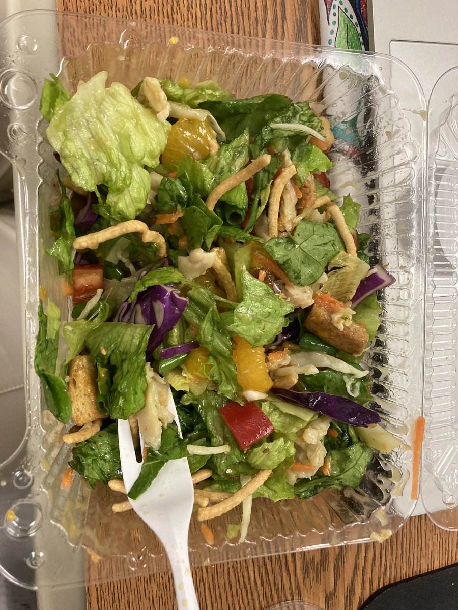 I go out of my way to eat school food… ‘cause what’s good for the kids is good for me, right? I am pleasantly surprised <a href="/CherokeeSchools/">Cherokee Co. Schools</a> ! This chicken Asian is 🔥🔥! Way to go school Nutrition! The <a href="/Hasty_Huskies/">Hasty Fine Arts Acad</a> are eating well!