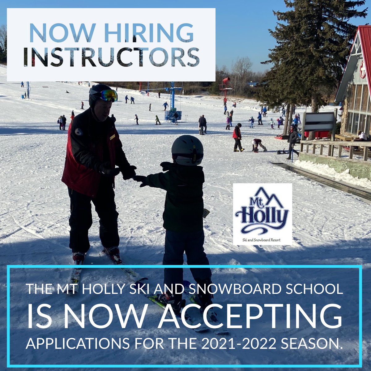 MtHollySkiing's tweet photo. Join the team! Mt. Holly Ski and Snowboard School is now accepting applications for instructors for the 2021-2022 season.
https://t.co/aXkwE1gZcK
#SkiMtHolly #TeachSkiing #TeachSnowboarding #WinterJob #SeasonalWork #SkiInstructor #NowHiring #FunJob #Fun https://t.co/R5p1fI6IHG