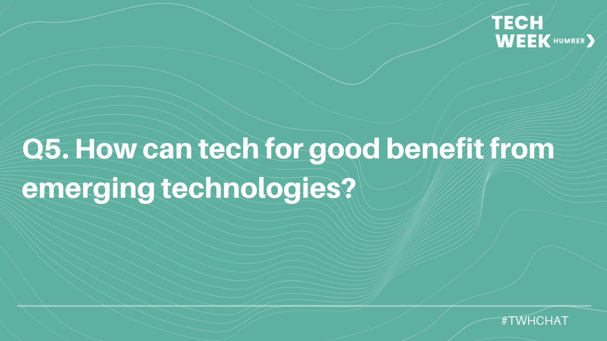 techweekhumber's tweet photo. Q5. How can tech for good benefit from emerging technologies?

#TWHChat #TechWeekHumber21 #Tech

@ATombanane @EllyKTaylor @MoodbeamLife  @mentorafrika @StevenDickens3 @MchughColmer @WITNorthUK @tn_northeast @TFGLeeds @DigitalAgenda_ https://t.co/xp7yhH8x5u