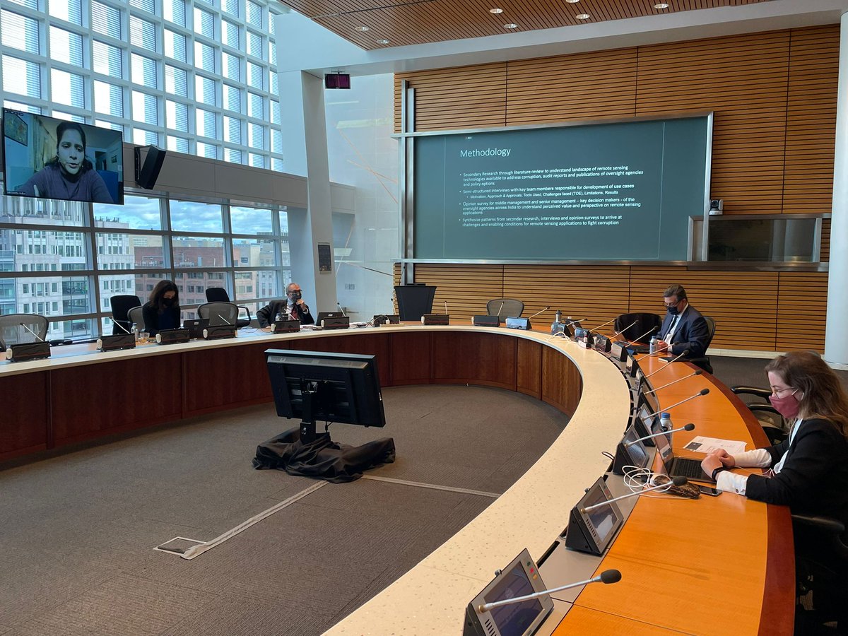 wbg_gov's tweet photo. Fighting #Corruption from Space - practitioners perspective — Swetha Kolluri &amp; Kandarp Patel

Use cases touch on:
1⃣#Forestry and conservation
2⃣#AirPollution regulation
3⃣Property tax
4⃣Mining

https://t.co/sP8e7EGaHH #DAAPA https://t.co/OSmH3zXfsZ