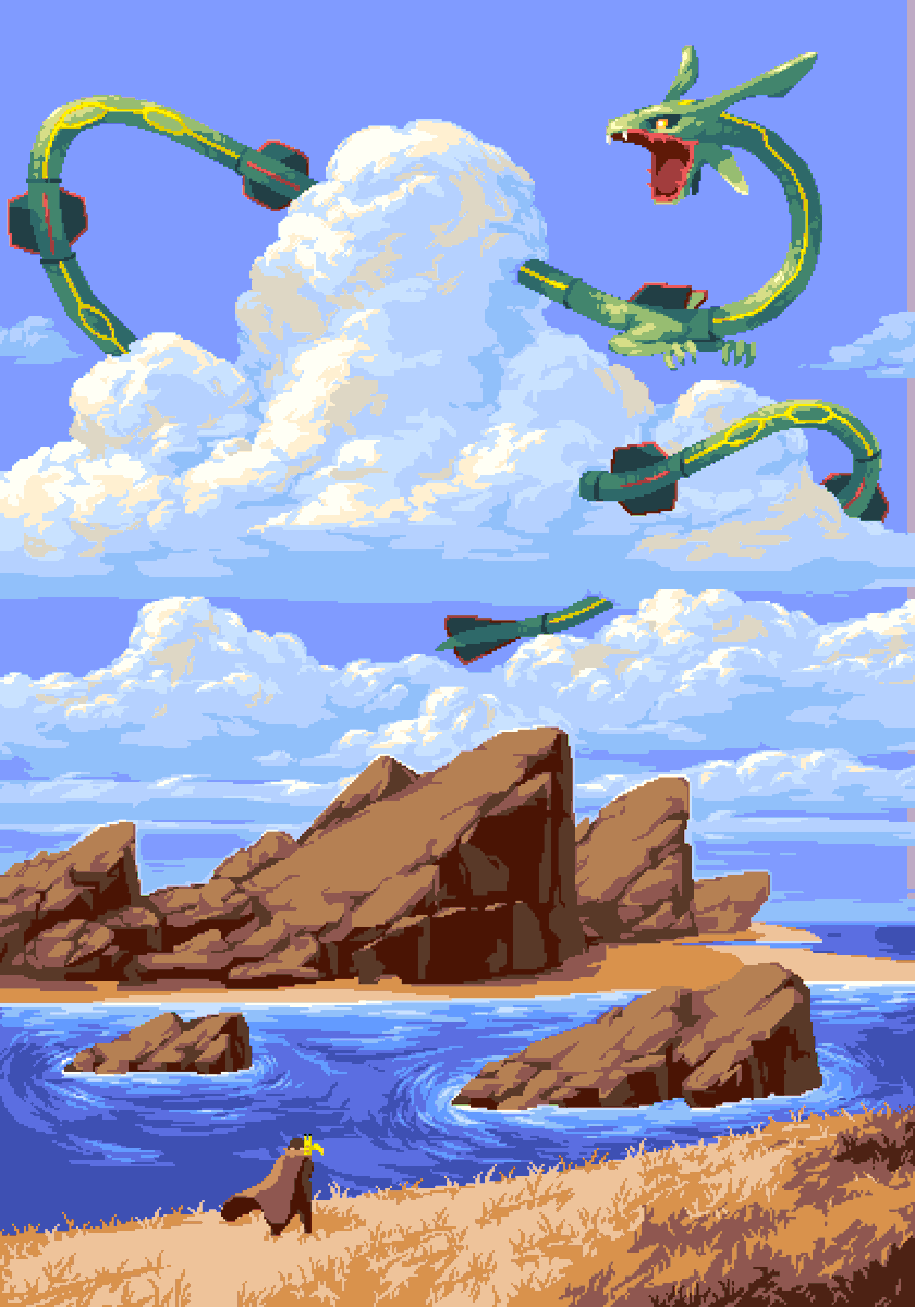 daenosaurus's tweet image. the sky high pokemon #pixelart #Pokemon