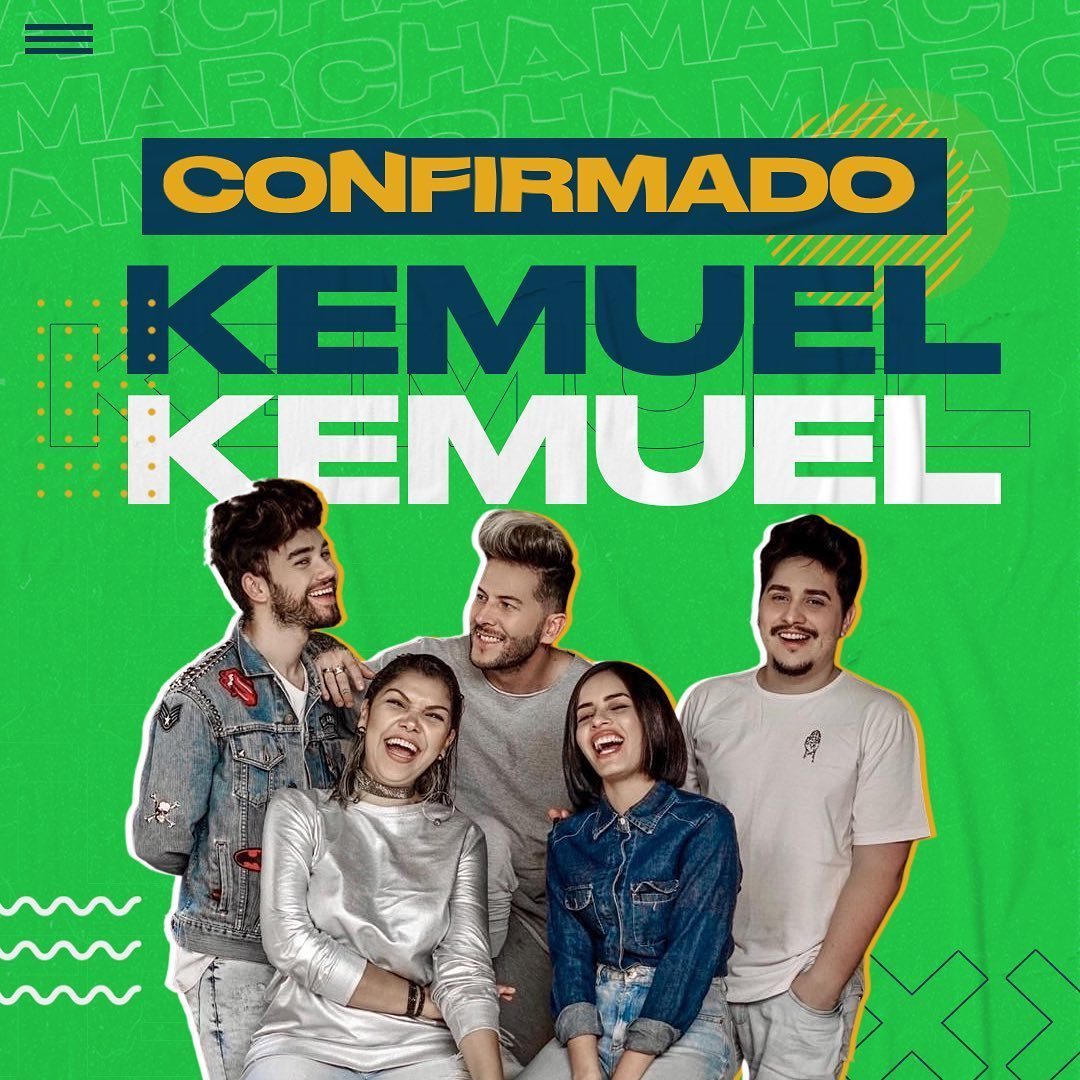 A <a href="/marchaparajesus/">Marcha Para Jesus</a> está chegando e o @kemueloficial é presença confirmada! Será extraordinário! 🎉

Esperamos por você no dia 02 de Novembro, às 13h no Sambódromo do Anhembi em SP.

🎟 1KG de Alimento (OPCIONAL)
📲+info <a href="/marchaparajesus/">Marcha Para Jesus</a>