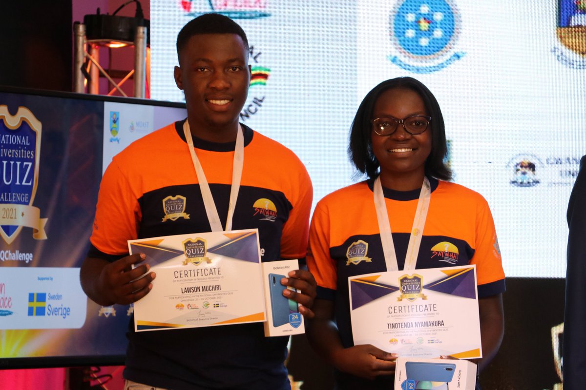 SAYWHATOrg's tweet photo. It was a tough challenge, #TeamHIT did well. They fought a good fight and represented their institution well.
Congratulations for scooping the 3rd place.
#UNIQChallenge
@SwedeninZW @naczim @antony_zhuang @ErasmusMGwidza https://t.co/4snGGX7VCM