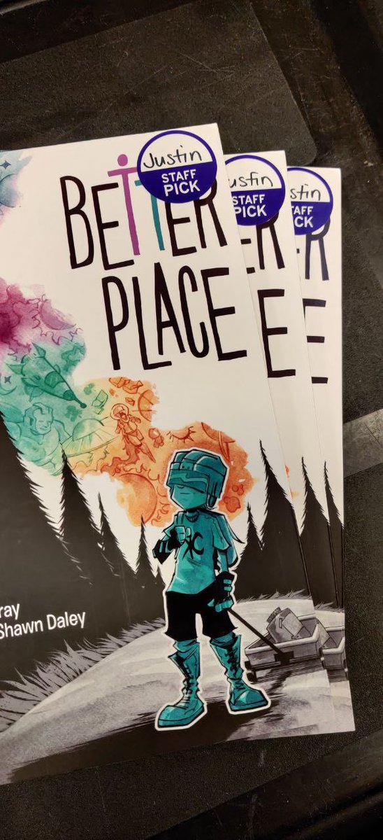 duanemurray's tweet photo. Better Place is in stores today!!! Shout out to @chaptersindigo in Ajax for the great placement and staff pick backing!!! Can't wait for people to finally get to read it. Also, because algorithms are funny, check out a link to the trailer in the comments! https://t.co/N5FDo53BOY