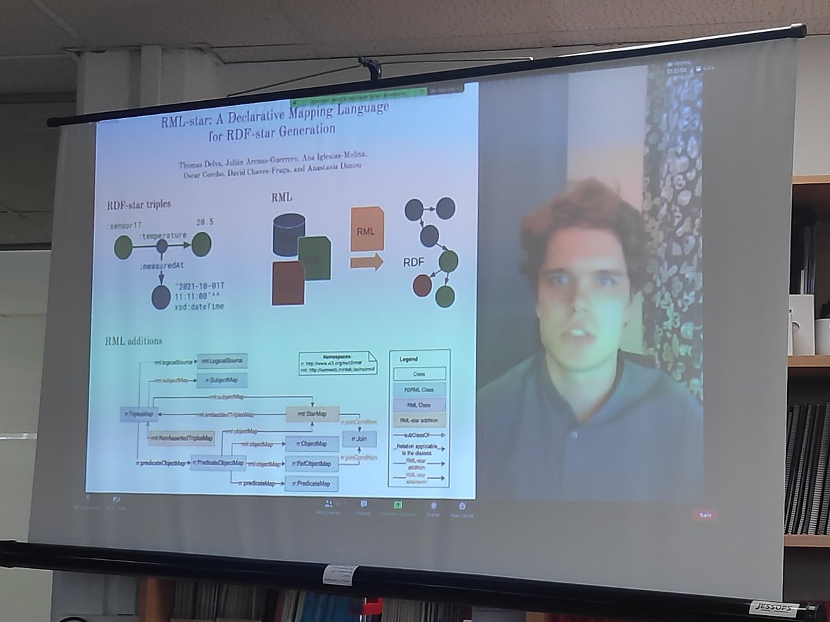 _aieme's tweet image. In a bigger screen looks great 🙌😄 RML-star poster presented at @iswc_conf #ISWC2021! With @ThomasDelva @ArenasGuerrero @dchavesf @ocorcho @natadimou