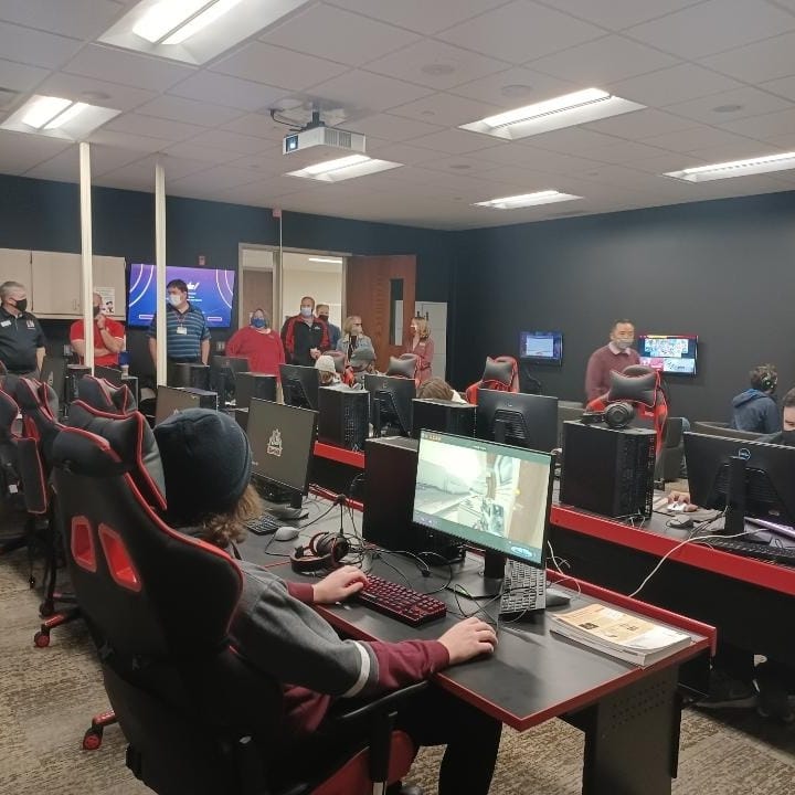 WesternSG's tweet photo. Today's its the official inauguration of the Cavalier Arena (Esports Arena)! Anybody can play for FREE until 4 p.m. in Room 24 of the basement of the Kumm Center https://t.co/slyzbjrfGV