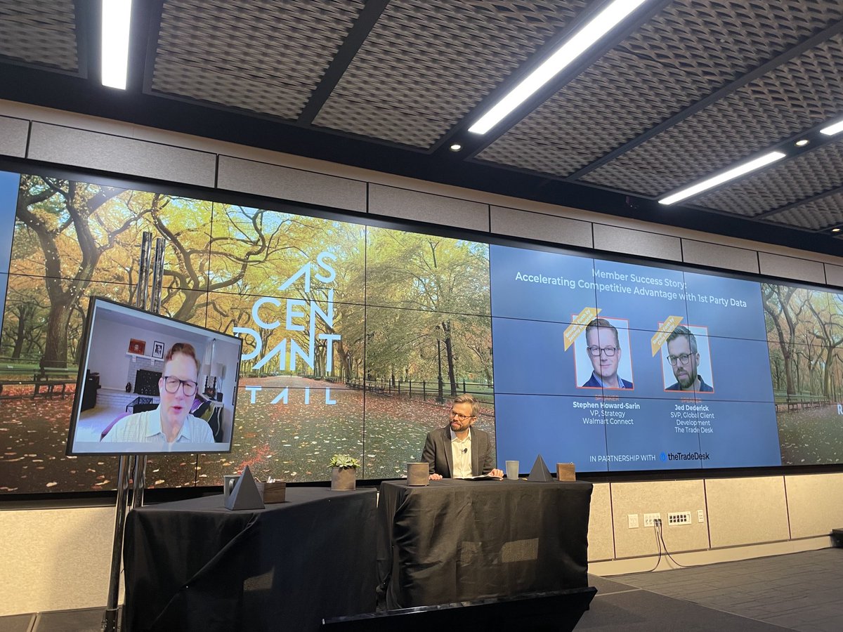Watching my buddy ⁦<a href="/moneymedia/">Moneymedia</a>⁩ at Walmart Connect share his wisdom at The Retail Ascendants conference. #togetherwerise #InMarket