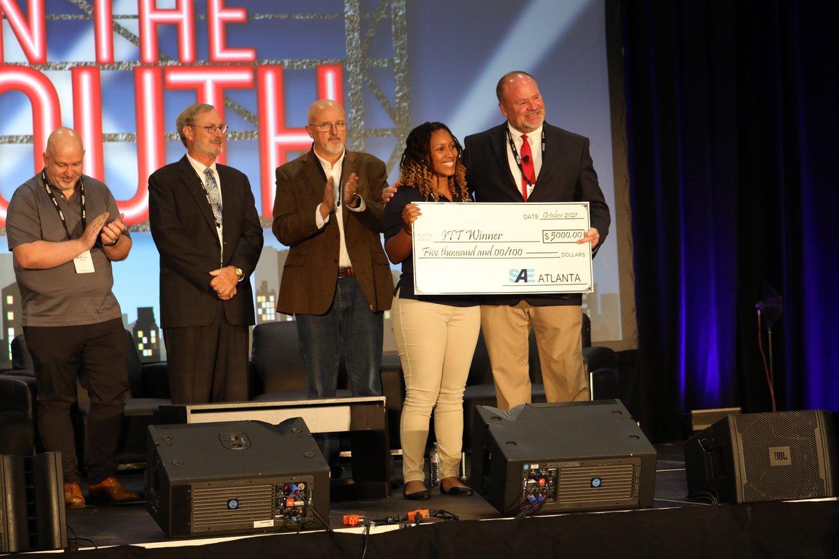 Congrats to <a href="/EyeGageInc/">EyeGage®</a> Founder <a href="/dr_lavondabrown/">LaVonda Brown, PhD, MBA</a> for winning the Innovation Test Track Competition at the Southern Automotive Conference in #Birmingham! LaVonda received a $5K cash award and $5K in IP strategy and trademark legal services. We love to see that representation! 👍🏾