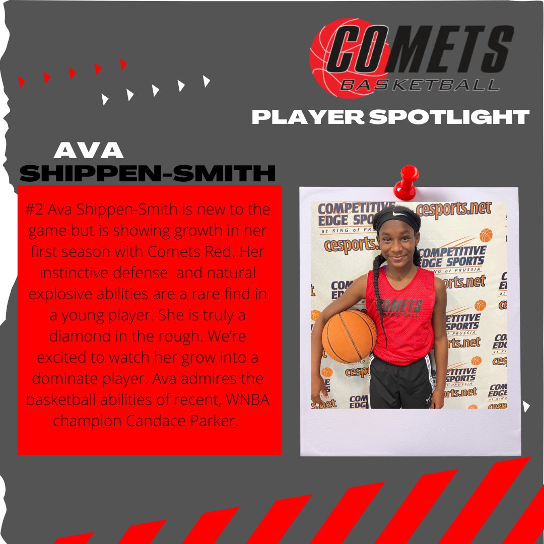 comets_red's tweet image. We want to take this opportunity to shout out some of our amazing players this season starting with Ava Shippen-Smith! Keep up the amazing work! #cometsred