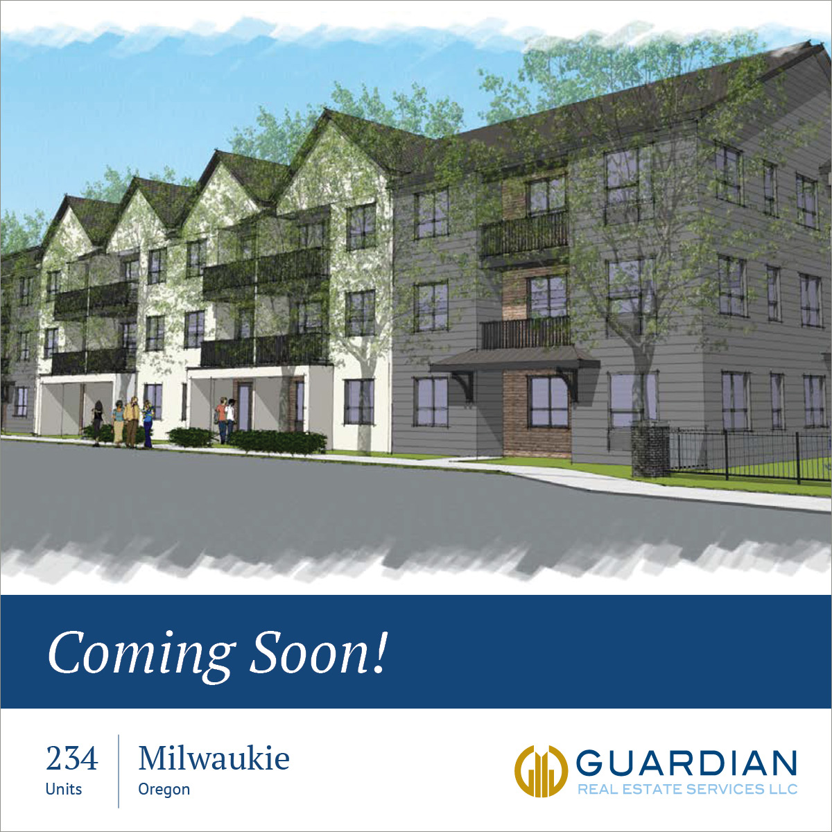 GuardianRE_pdx's tweet photo. We are pleased to introduce our newest development, a 234-unit, class-A apartment complex in Milwaukie, OR. The spacious 7.2-acre community includes five residential buildings, multiple garage and bike storage units, and a state-of-the-art... https://t.co/Dmxl3BQTt9 https://t.co/TF4yWrzWaj