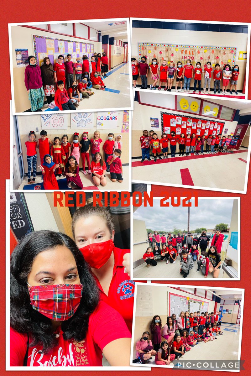 @NISDCNE students are RED’Y to be drug free! Happy Red Ribbon Week!
#RedRibbonWeek2021 #RootEdColoniesNorth @NISDCounseling @NISDWholeChild