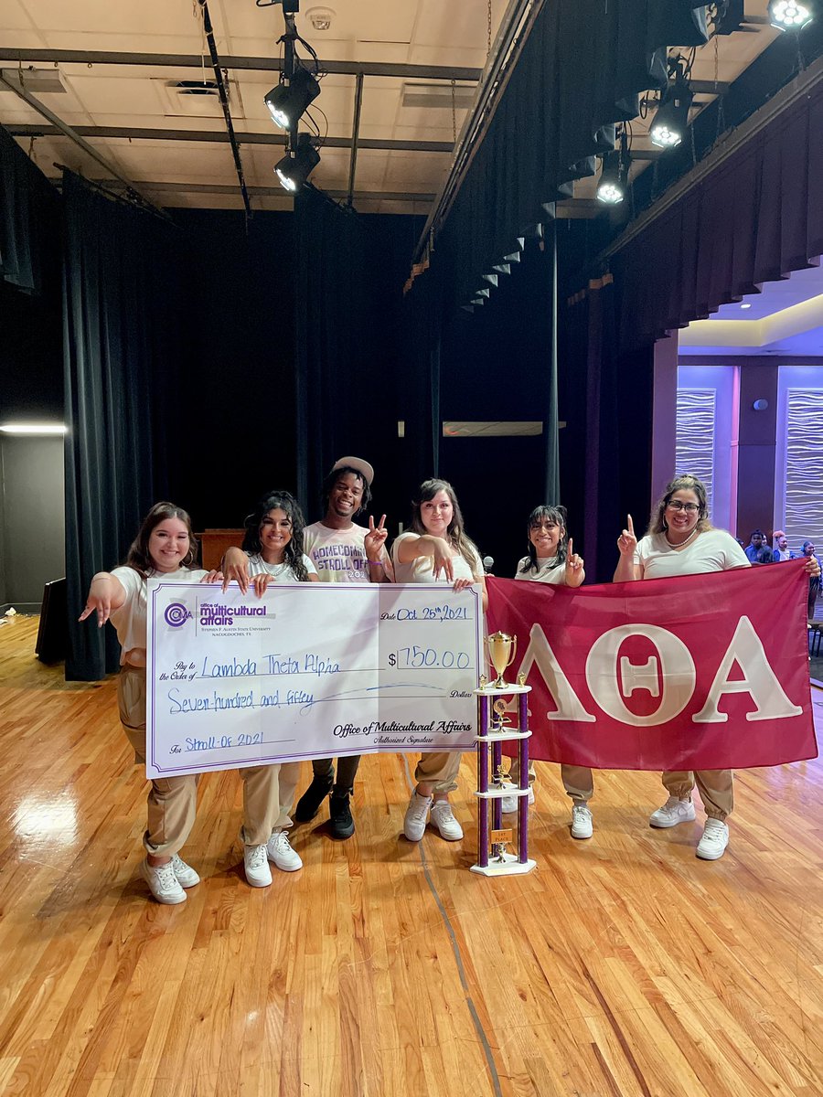 lta_etazeta's tweet image. And so we prevailed…

We are humbled and honored to have won First prize at the Homecoming Stroll Off 2021 🤍

Also we want to congratulate @sfabetas and @SFA_AKAs for putting on an amazing performance 💪🏻💜💚
#sfasu #sfahomecoming #strolloff #LTA #lta1975