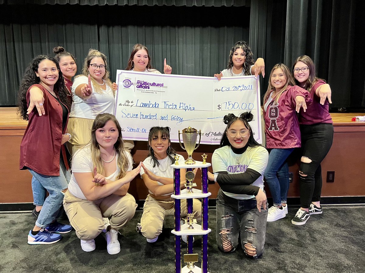 lta_etazeta's tweet image. And so we prevailed…

We are humbled and honored to have won First prize at the Homecoming Stroll Off 2021 🤍

Also we want to congratulate @sfabetas and @SFA_AKAs for putting on an amazing performance 💪🏻💜💚
#sfasu #sfahomecoming #strolloff #LTA #lta1975