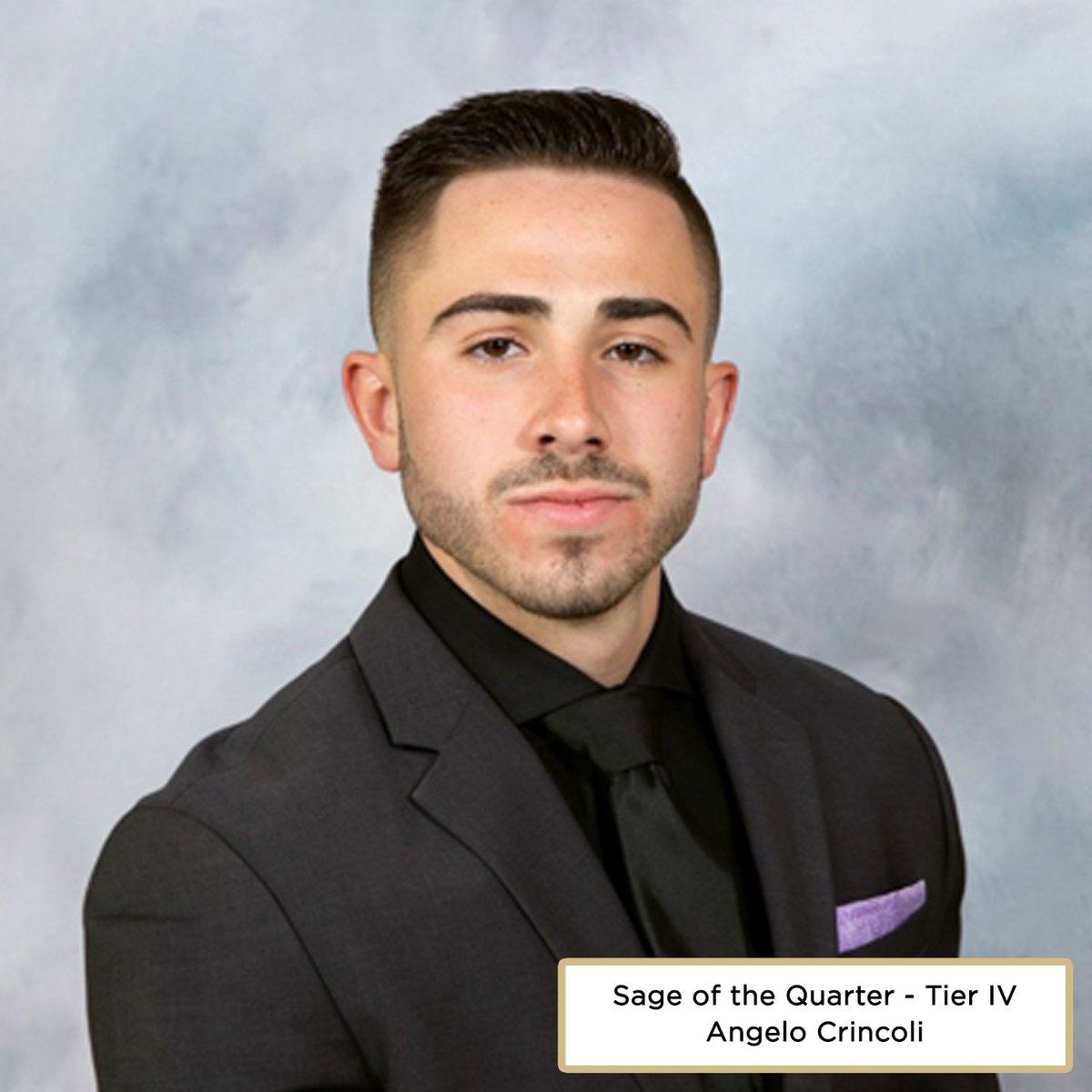 Special shout out to Angelo Crincoli for being named @sigmapi Fraternity's Sage of the Quarter in Tier IV!