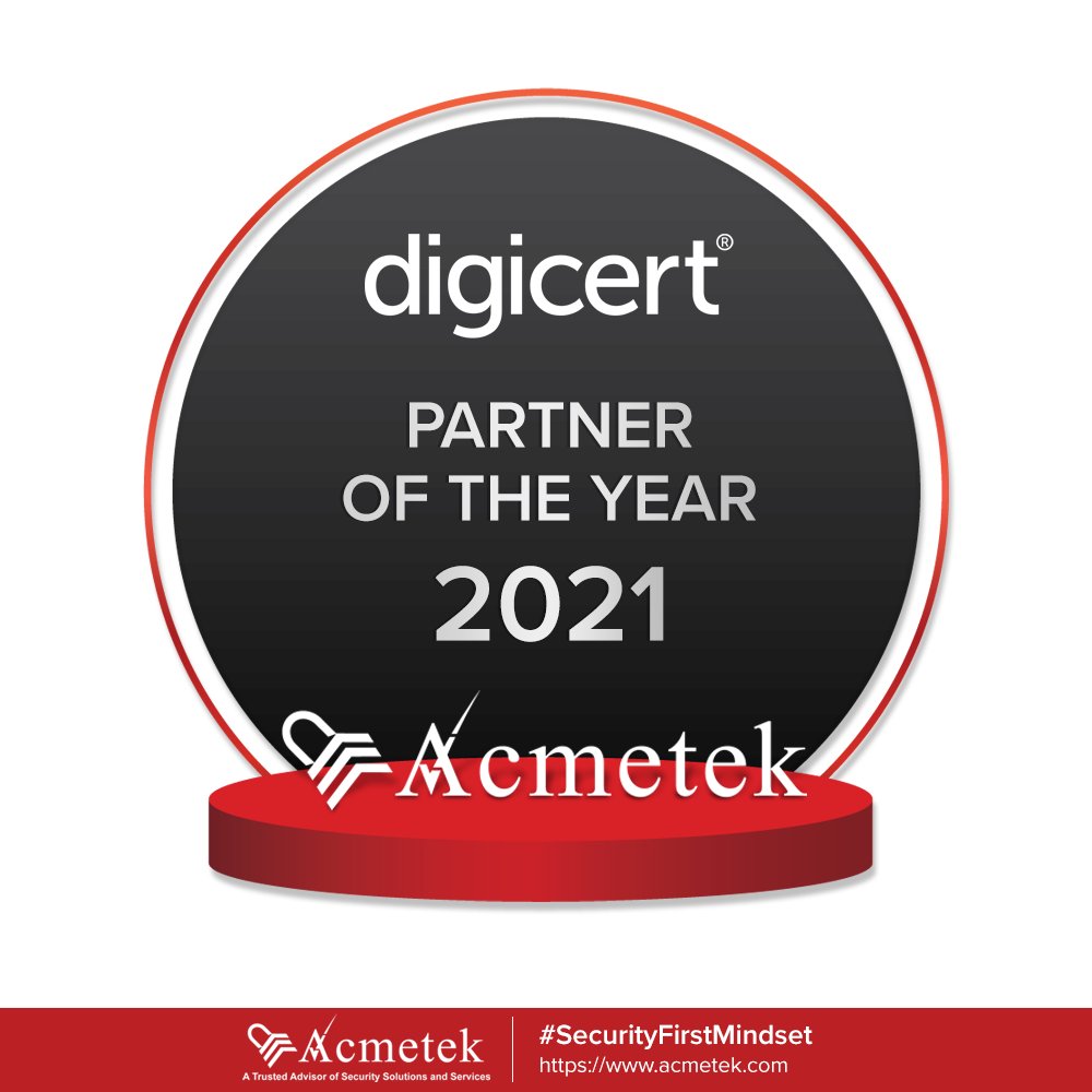 QuantumPKI's tweet image. We&apos;re incredibly honored to be @digicert&apos;s  &quot;Partner of the Year 2021.&quot; 

A big shout out to our extended team, including partners, customers, and many others who made this happen!

Read more: acmetek.com/news-events/ac…  

#Acmetek #DigiCert #SecurityFirstMindset #Award #SSL #PKI