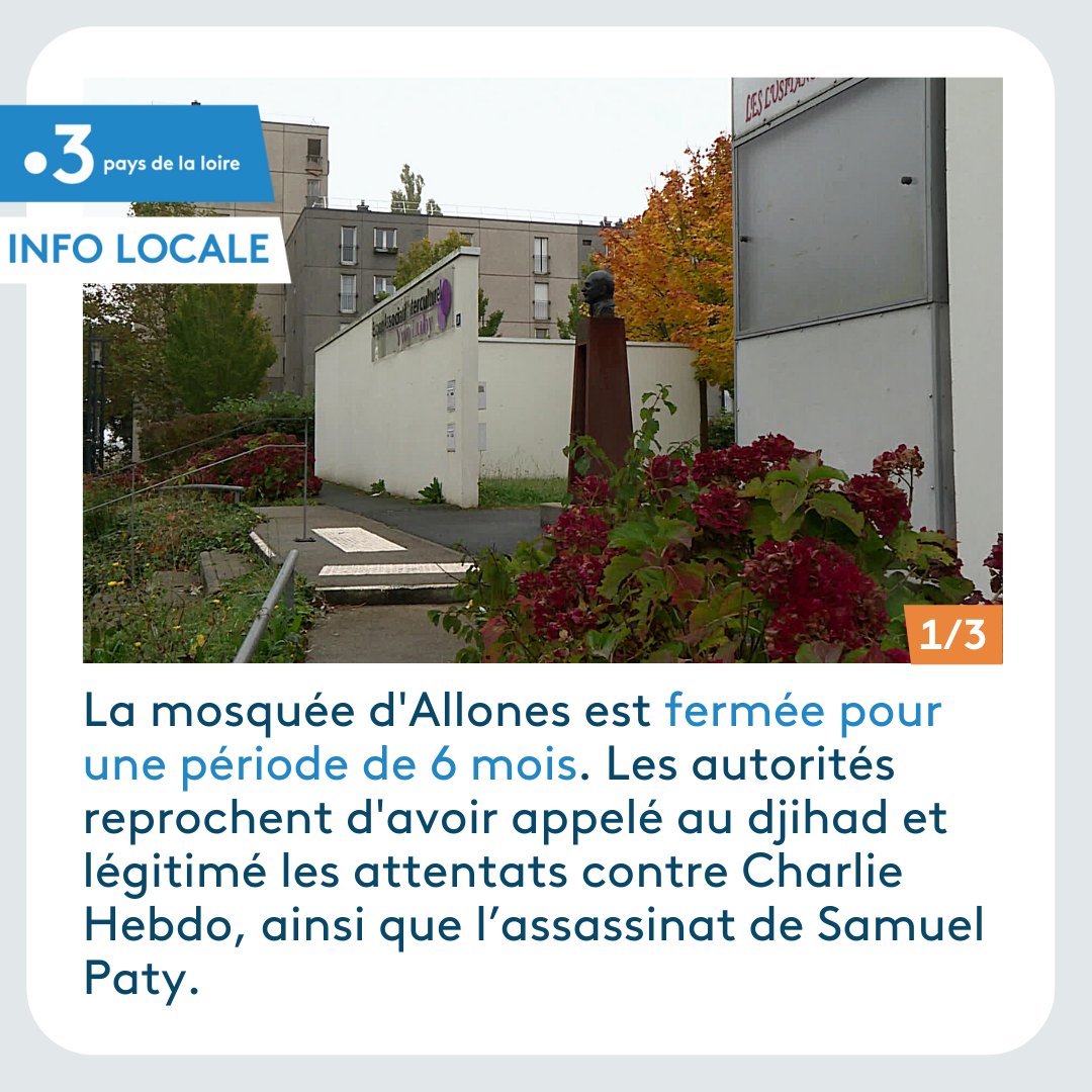 F3PaysdelaLoire's tweet image. 3 actus développées ce soir à 19h dans notre JT de France 3 Pays de la Loire.

#mosquee #allonnes #fermeture #eglisecatholique  #violences #laparolelibérée #rochesuryon #sablesdolonne #finale #championnatdefrance #championnatdefrancedesurf #surf #championnats

À tout de suite !