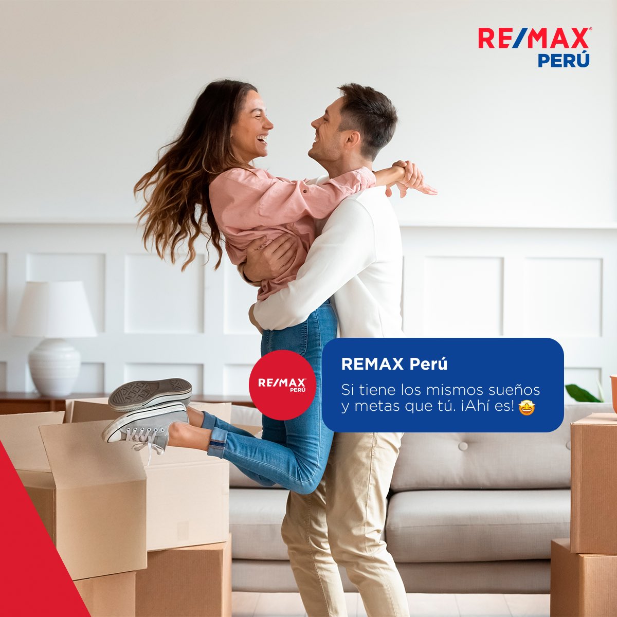 ¿Encontraste a una persona que comparte tus mismos gustos y propósitos? 😍 Entonces, no lo dejes escapar y planifica las mejores aventuras.

Y recuerda que si estás buscando un nuevo hogar, haz click AQUÍ: remax.pe/home.php
 
#REMAXPerú #AsesoresInmobiliarios