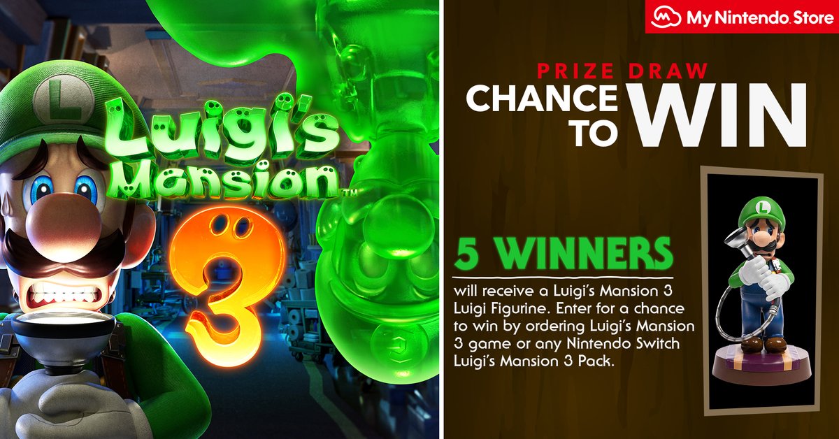 Nintendo Uk Buy Luigi S Mansion 3 Before Halloween On Its Own Or As Part Of A Bundle On My Nintendo Store You Ll Be Entered Into A Prize Draw To