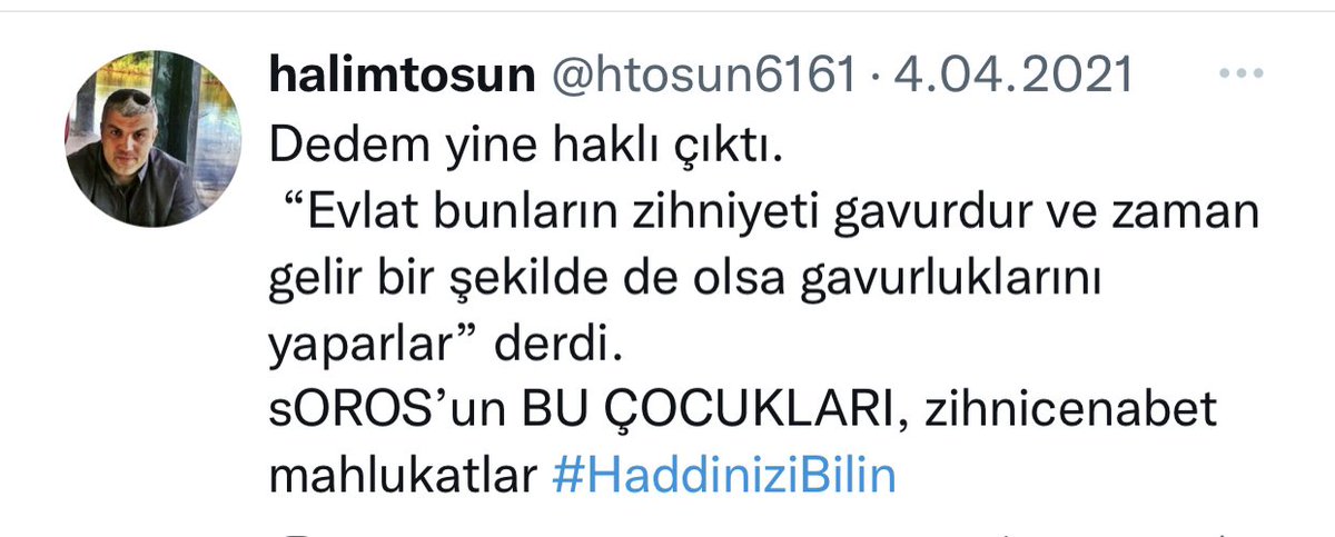 Yaaa işte bak. Dedem yine yeniden bir kez daha haklı çıktı.