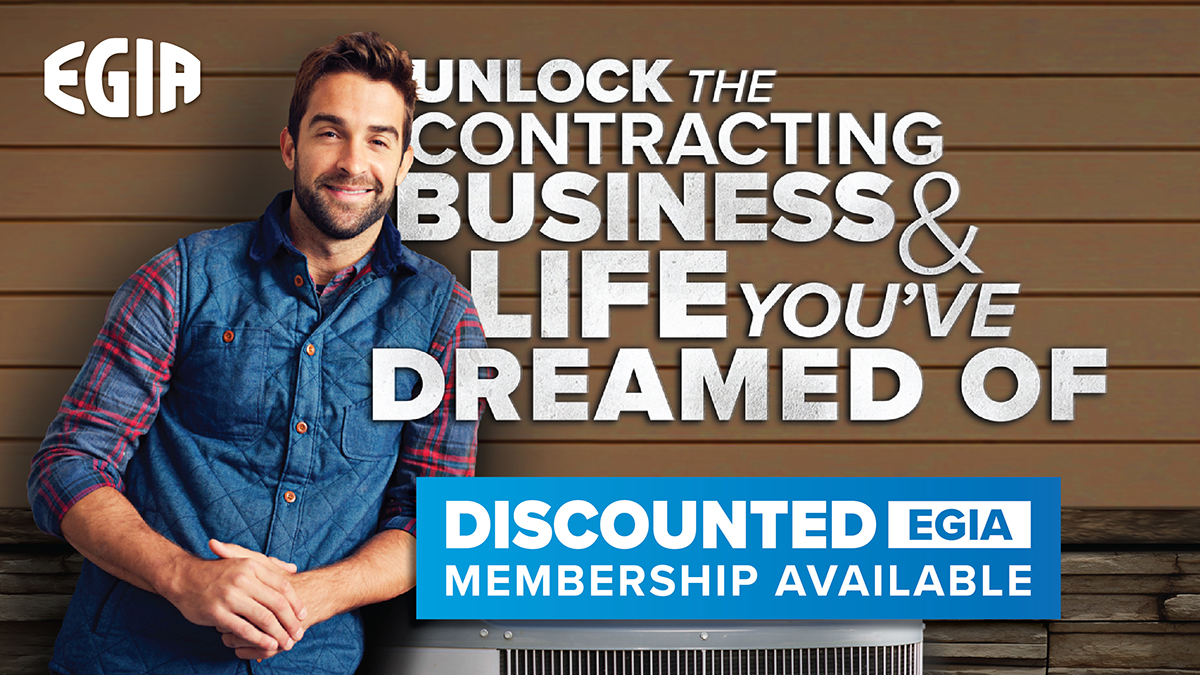 JohnstoneHVAC's tweet photo. Our friends at EGIA are helping contractors build better businesses. See how membership can help you unlock the contracting business and life you've dreamed of and get an exclusive discount on EGIA membership. #makingiteasyforcontractors #learningthatearns https://t.co/raF6dk4i2k https://t.co/O0wLUlUTRS