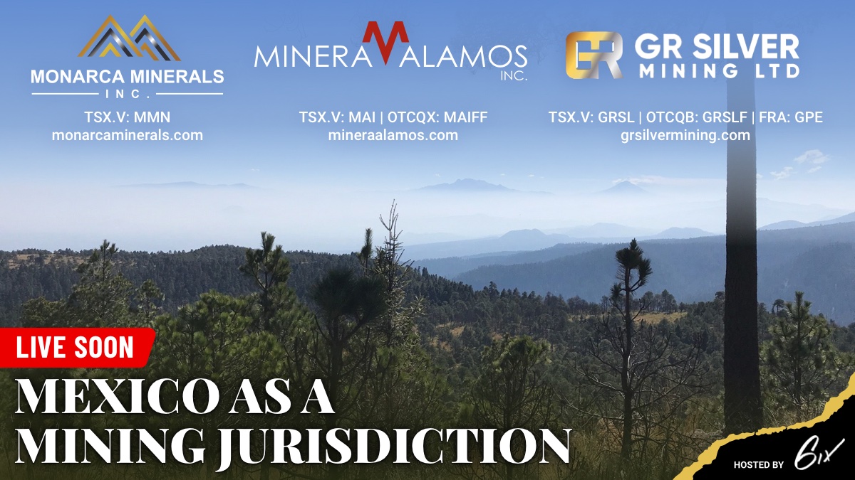 Mining_Americas's tweet photo. In one hour, join Doug Ramshaw, our President & Director, when he takes part in the CSR/ESG based panel being hosted by @6ix. Discover what Mexico offers as a mining jurisdiction.
Register here: https://t.co/MXw2Bj9xAF
$MAI.V #MAIFF https://t.co/uy39xW9WyC