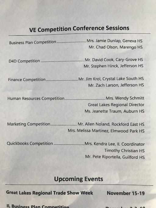 VEInternational's tweet photo. VE President Nick Chapman welcoming over 300 students in IL for the IL Annual Student Leadership Conference! Students are taking part in six breakout sessions about competitions: Business Plan, D4D, Finance, Human Resources, Marketing, and @QuickBooks https://t.co/RmnyOjiiuW