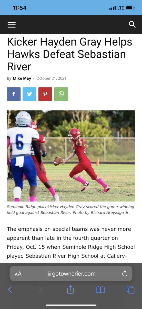 Seminole Ridge Football tweet media