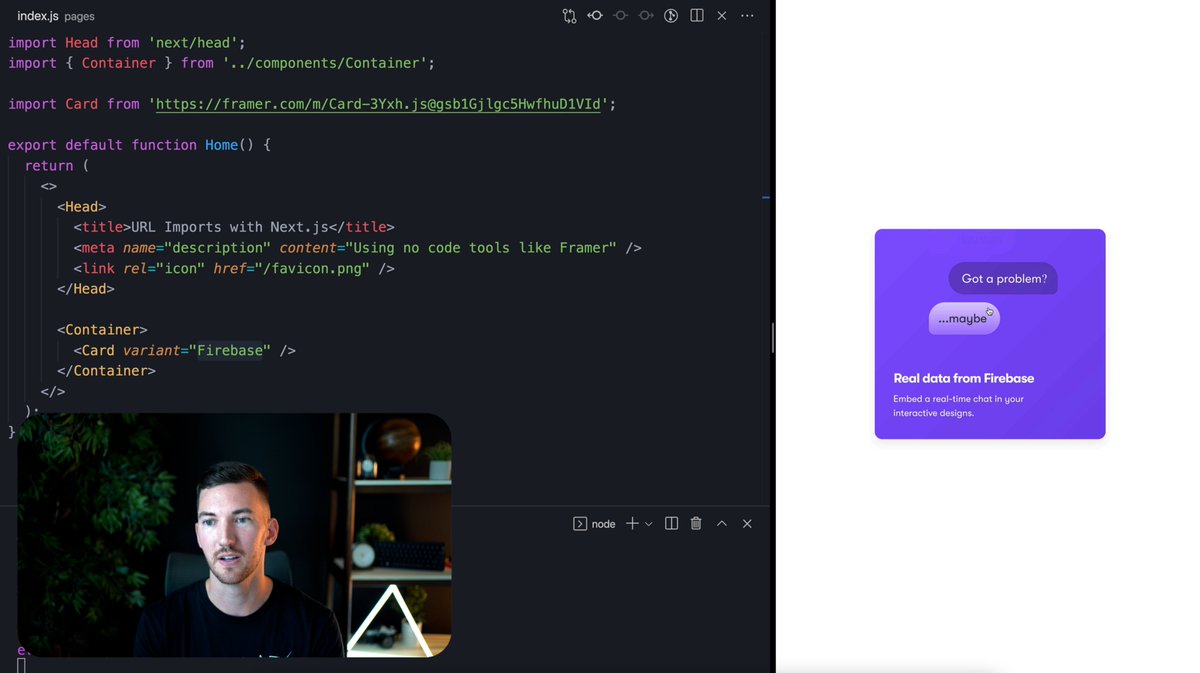 vercel's tweet image. Next.js 12 ships built-in support for ES Modules and experimental support for URL Imports.