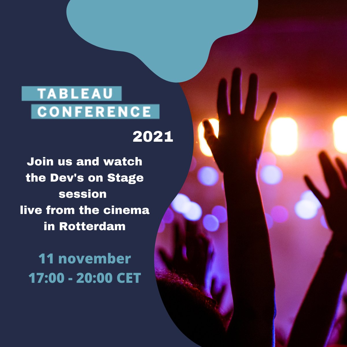 Missing some data &amp; @Tableau action? How does it sound to watch #TC (Devs on Stage) on 11th November from <a href="/KINORdam/">KINO Rotterdam</a>? Real cinema, real 🍿 and real 🎉 Be fast and grab your seat! 👉 usergroups.tableau.com/tcrotterdamwat…