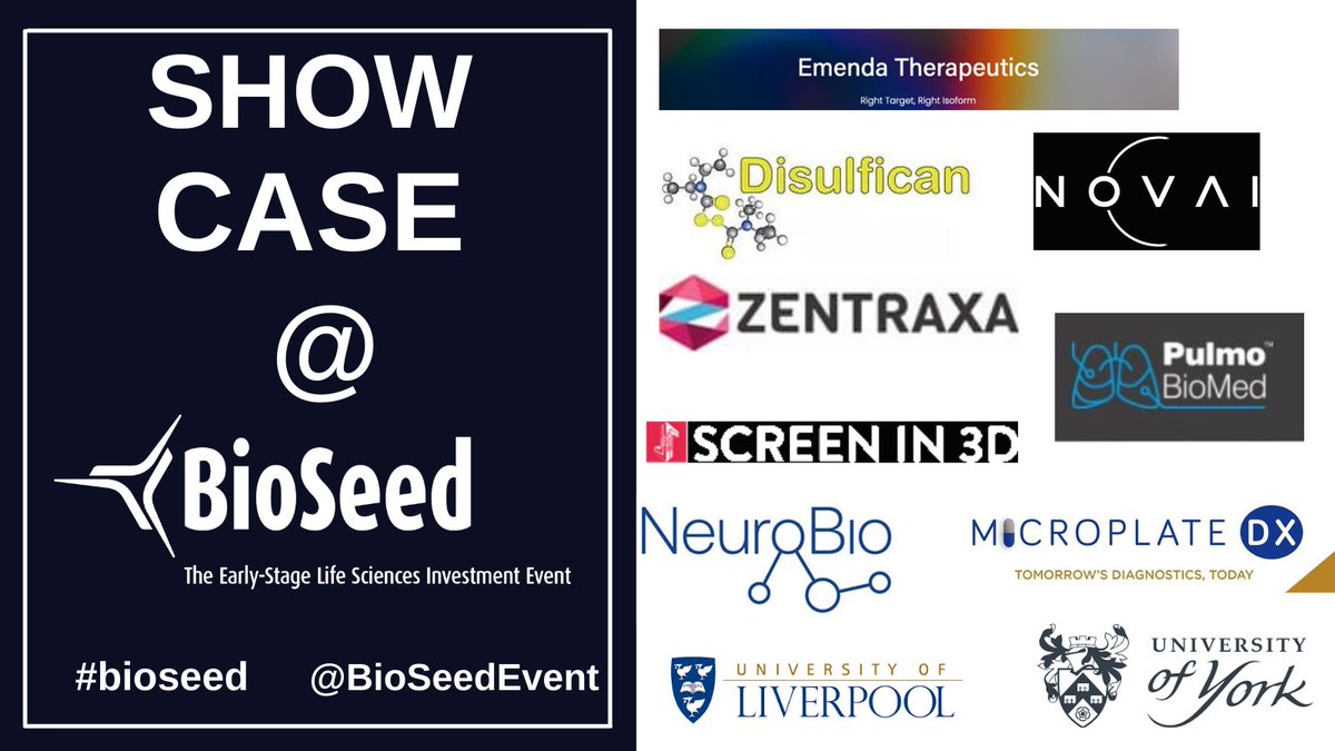 BioSeed® (@bioseedevent) on Twitter photo Already some excellent companies #showcasing at #BioSeed on 25 Jan 2022 <a href="/NeuroBioLtd/">Neuro-Bio Ltd</a> EmendaTherapeutics <a href="/Zentraxa_Ltd/">Zentraxa Ltd.</a> <a href="/ScreenIn3D/">ScreenIn3D</a> @Novai ZapVax Mesenbio <a href="/DocMoschos/">Sterghios A. Moschos</a> Disculfican <a href="/MicroplateDx/">Microplate Dx</a> Find out how you can pitch for #SeedFunding & #Investment go to bioseed.co.uk Already some excellent companies #showcasing at #BioSeed on 25 Jan 2022 <a href="/NeuroBioLtd/">Neuro-Bio Ltd</a> EmendaTherapeutics <a href="/Zentraxa_Ltd/">Zentraxa Ltd.</a> <a href="/ScreenIn3D/">ScreenIn3D</a> @Novai ZapVax Mesenbio <a href="/DocMoschos/">Sterghios A. Moschos</a> Disculfican <a href="/MicroplateDx/">Microplate Dx</a> Find out how you can pitch for #SeedFunding & #Investment go to bioseed.co.uk