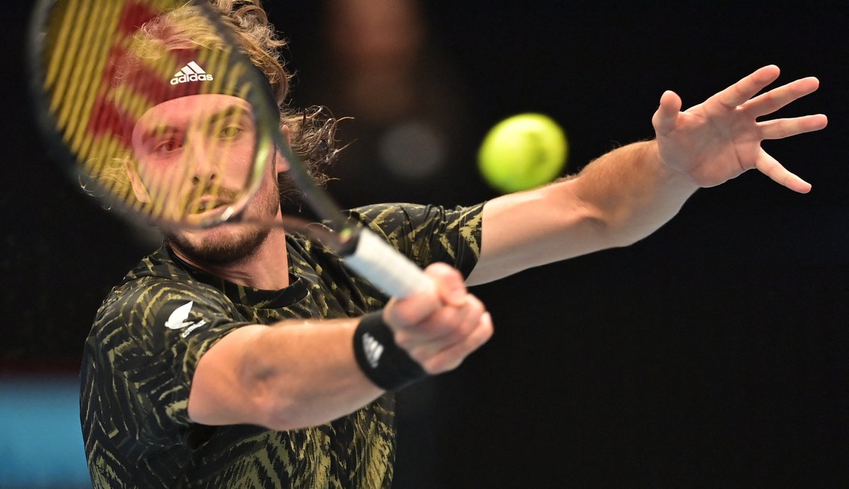atptour's tweet photo. Quality tennis from the No 1 seed @steftsitsipas who defeated Dimitrov 7-6(6), 6-4 in Vienna 👏 

@ErsteBankOpen https://t.co/IhTK0pe3hI