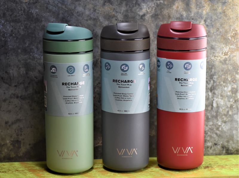 LakeMissoulaTea's tweet photo. Teaware Tuesday: We got in our new order of VIVA Scandinavia Recharge tea tumblers! These handy tea steeping traveling vessels are trusty and aesthetically pleasing to boot! 
#togoteaware #vivascandinavia #teatumbler #thermos #lmtc
https://t.co/VSGaeucqHv https://t.co/BFt5tZGwIF