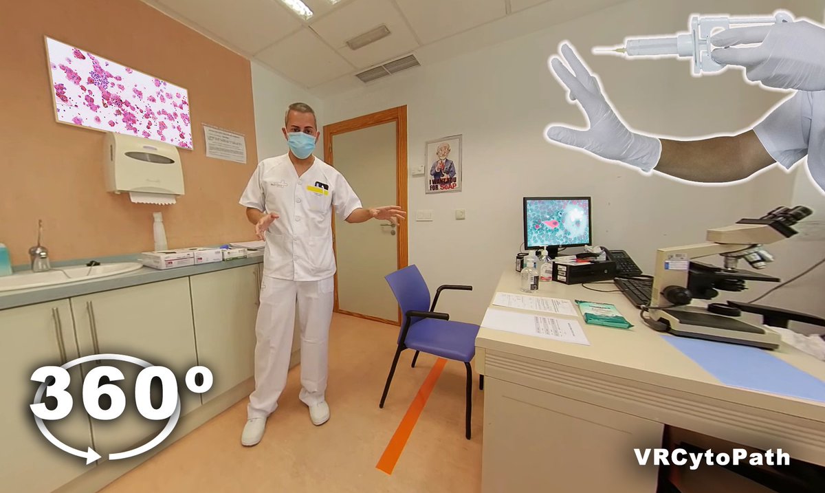 Sumérgete en una sala de punciones, cómo obtenemos una muestra y alcanzamos un diagnóstico. Taller de Punción Aspiración con Aguja Fina #PAAF en #360° - #RealidadVirtual.
➡️youtu.be/wAQwnq0KNWk
#MedEd #SBME #SimInPath #AnatomíaPatológica #VR #VRCytoPath #SegPac #Simulación