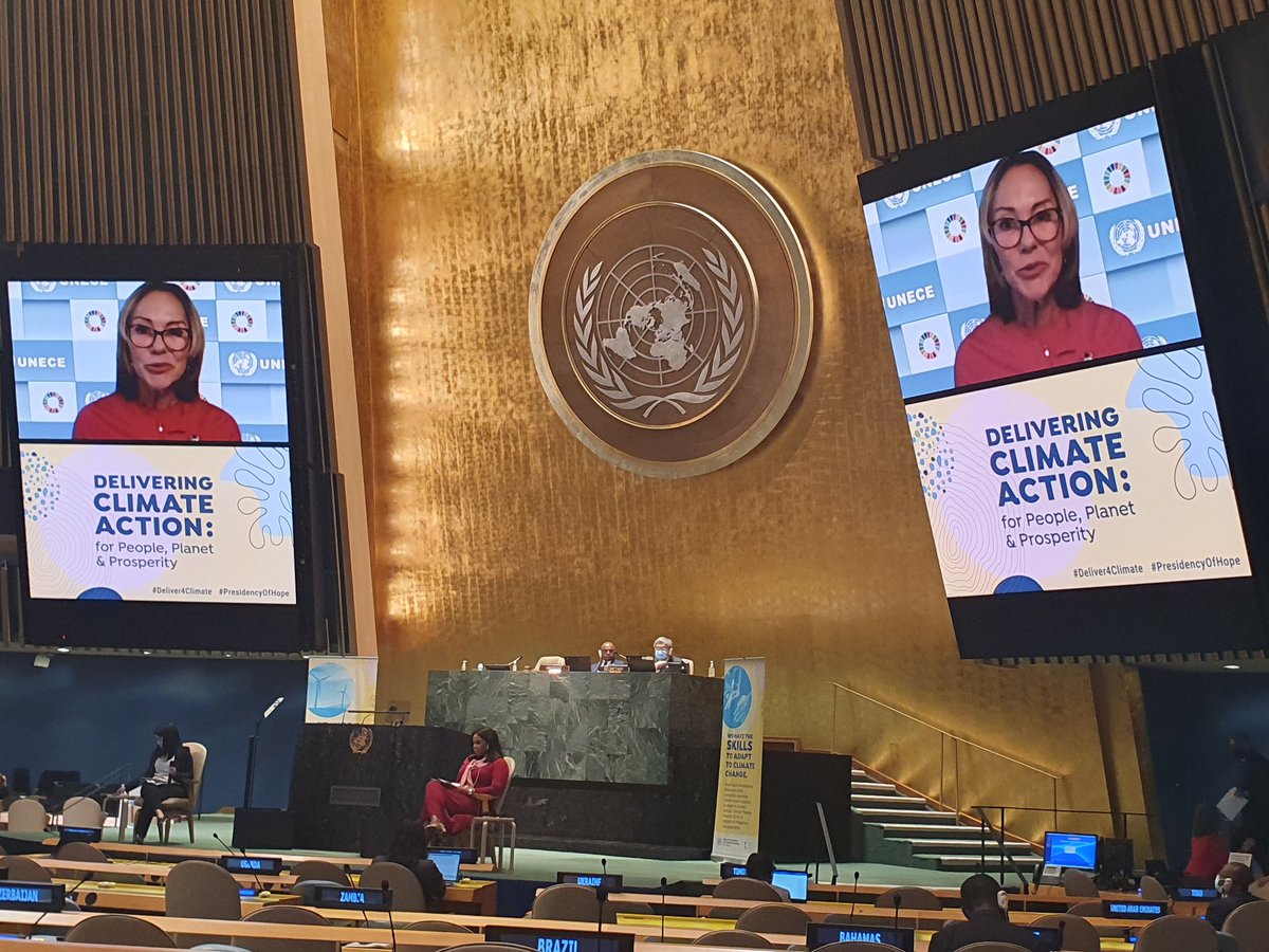 Débat thématique de haut niveau sur le thème :'mettre en œuvre l'action climatique: pour l'humanité, la planète et la prospérité.' October 26th 2021. We have the Skills to adapt to climate change! 
 #UNGA76 #Deliver4Climate #PresidencyOfHope #COP26Glasgow
