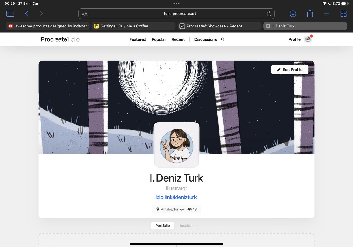 idenizturk_art's tweet image. I finally created a Procreate Folio account too. Currently I’m uploading some of my artworks there. 👩🏻‍🎨

folio.procreate.art/idenizturk