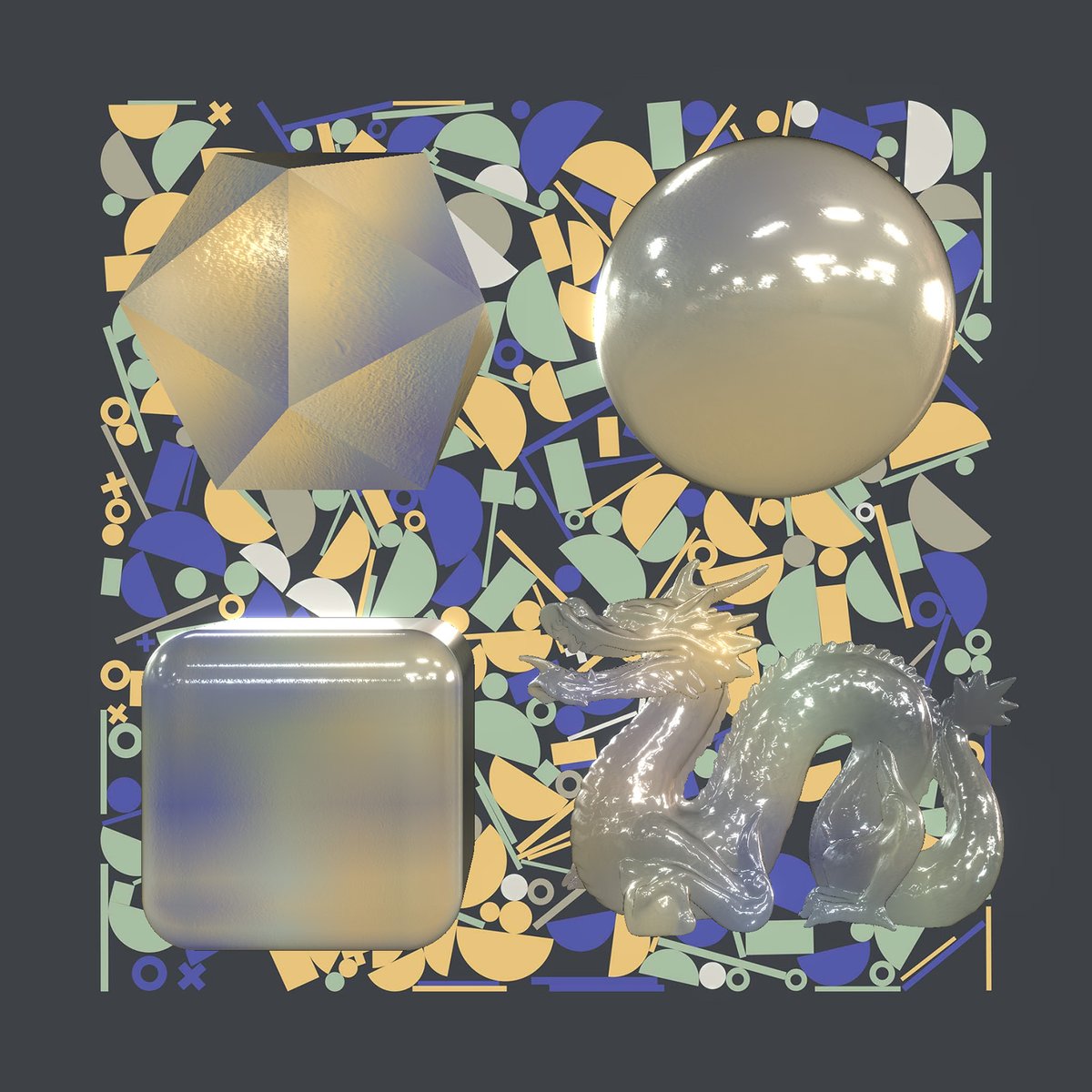 I'ts finished! My <a href="/codrops/">Codrops</a> walkthrough of creating transparent glass and plastic effects in <a href="/threejs/">Three.js</a> using MeshPhysicalMaterial!

Read it here: tympanus.net/codrops/2021/1…

A wee thread 🔽
