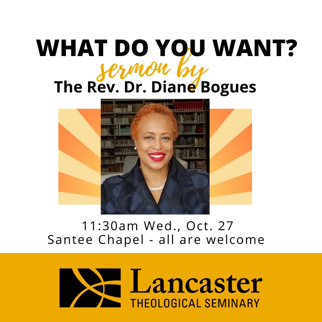 LancSem's tweet photo. Join us Wednesday morning in historic Santee Chapel for an ecumenical worship service featuring a sermon, "What Do You Want?" by LTS Director of Admissions and Financial Aid, the Rev. Dr. Diane Bogues.
#beinspired #LTSleads #LTSforward #ecumenical #seminary #worship #seminary https://t.co/yw18r4rZhj