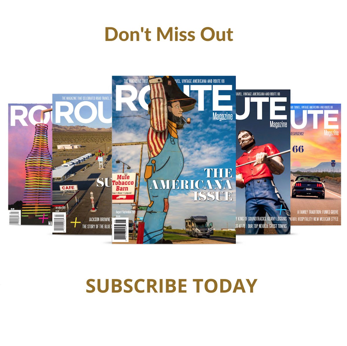 Are you considering subscribing to ROUTE Mag or giving a subscription as a Christmas gift this year? What a cool way to remind someone that you care all year long. We will be closing subscriptions early for the Dec/Jan issue, so, please subscribe now and join us on Route 66.