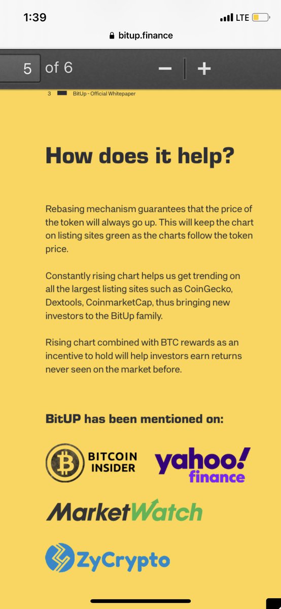 If anyone is wondering why there missing their $BITUP tokens read