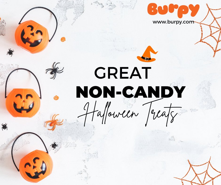 BURPYdelivers's tweet photo. Looking to do away with candy for the trick-or-treaters this #Halloween ? Here are some interesting non-candy giveaway ideas: https://t.co/TVysMbNFvp https://t.co/JVl11H9Sr9