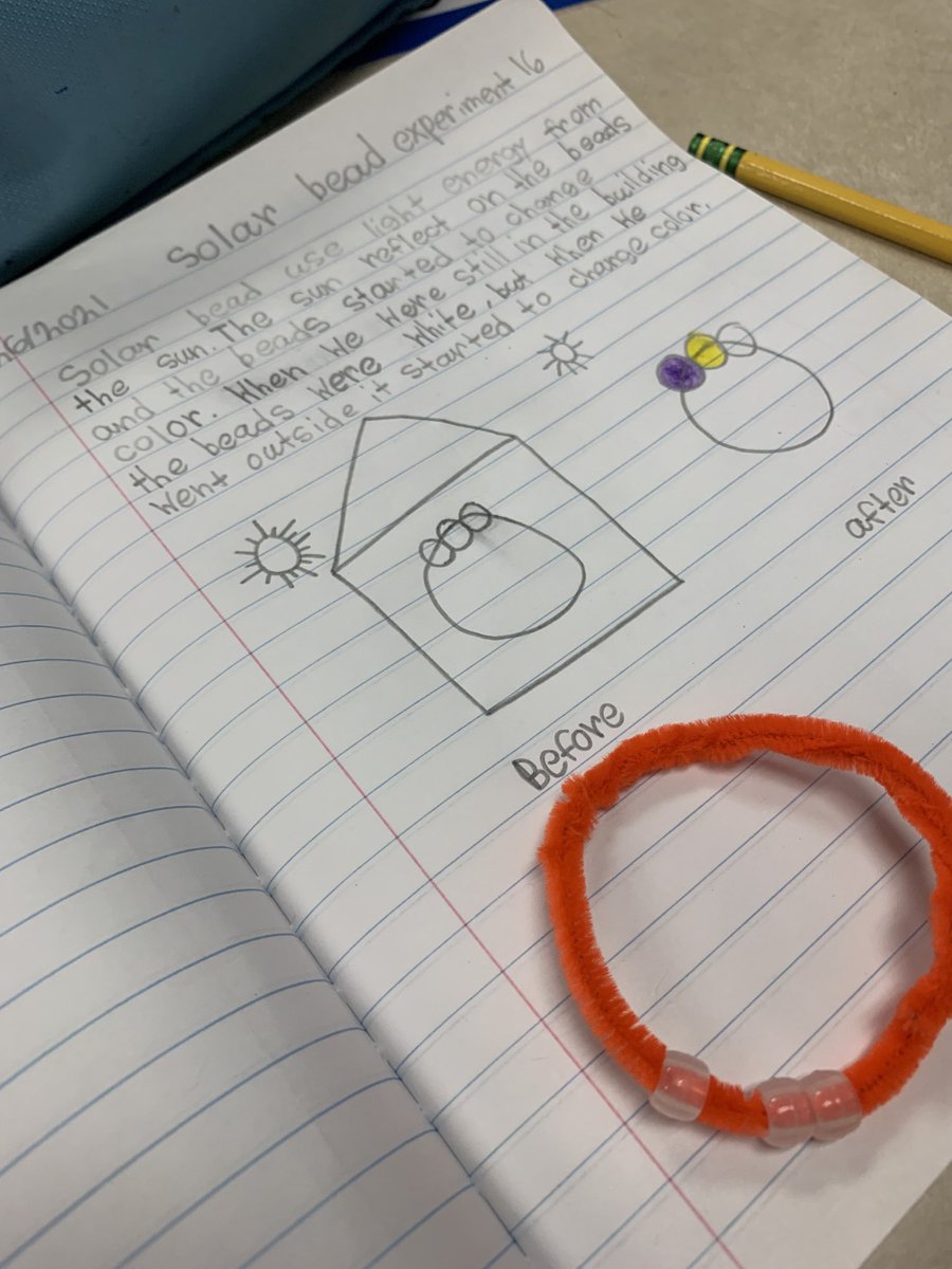 Msbjonesclass's tweet photo. Today we explored βοΈLight EnergyβοΈ using solar beads. Shortly after, we did some writing βοΈ to reflect and record our observations ! Science happens every day!! β¦@AliefScienceβ© β¦@Alexander_AISDβ©
#ScienceHappensEveryday
#LiteracyInScience https://t.co/h710nXBSkk