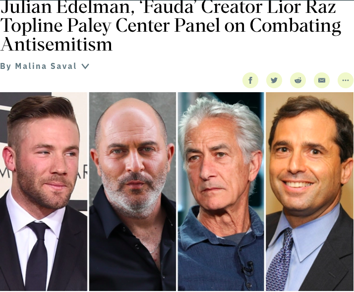 paleycenter's tweet photo. Fresh-off-the-press: @Edelman11, Josh Kraft, @LioRaz, #DavidStrathairn &amp; @aswissa join #Paley to discuss the importance of diverse &amp; authentic portrayals of Jewish life on TV &amp; social media. Moderated by @MalinaSaval 👉https://t.co/TaVViTuGAM https://t.co/ghA8ve9OH7