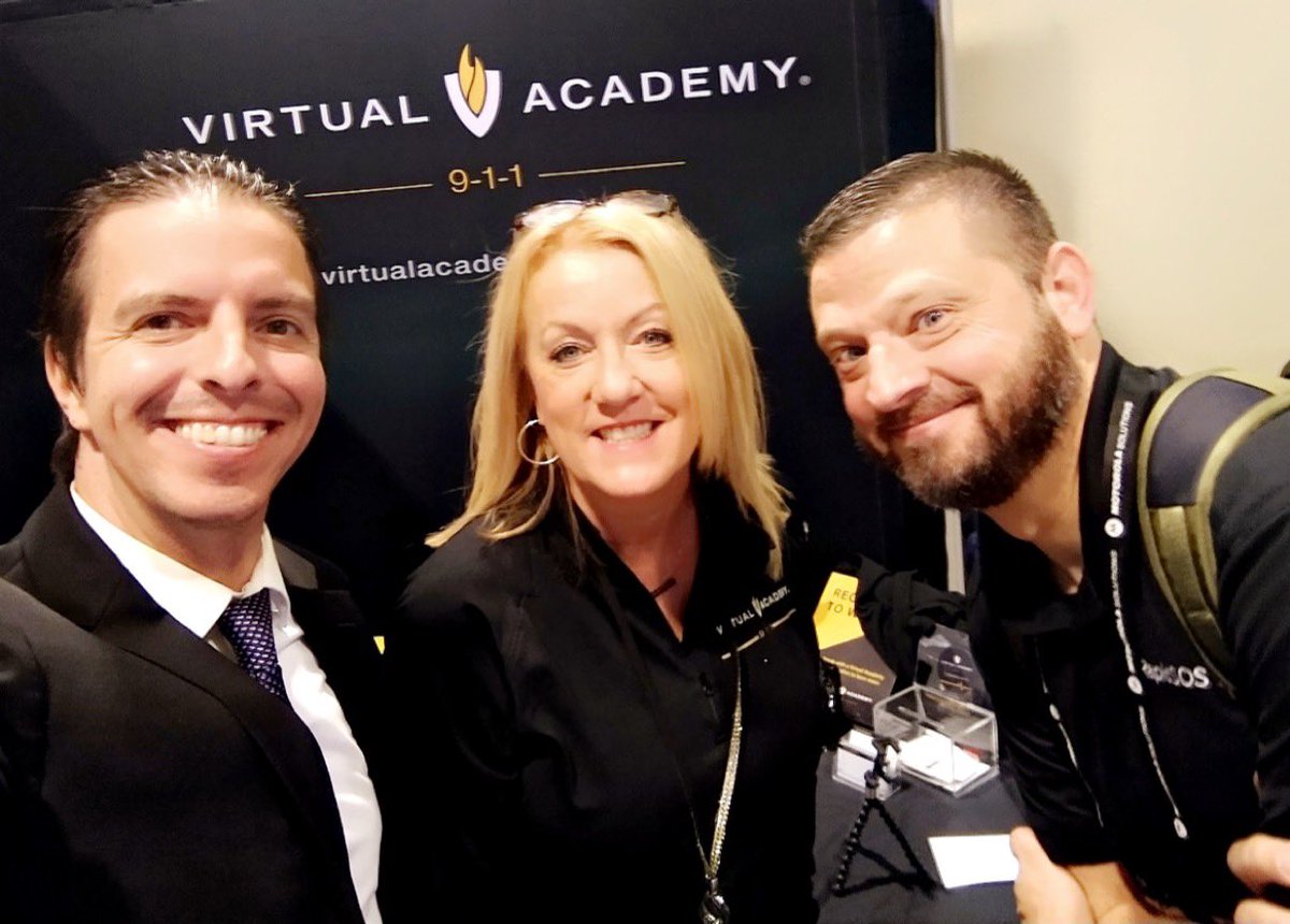 Great time at Atlantic APCO! Made new friends and got to spend time with “old” friends! Thanks for everything Ryan Dedmon  and Jamison Peevyhouse for your help, support, and airport shuttle service!!! #istandwith911 #training <a href="/VAcademyOnline/">Virtual Academy</a>